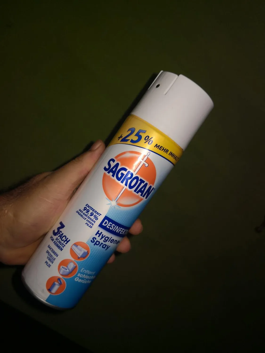 Sagrotan Hygiene Spray Desinfektionsspray 3x400ml frisch