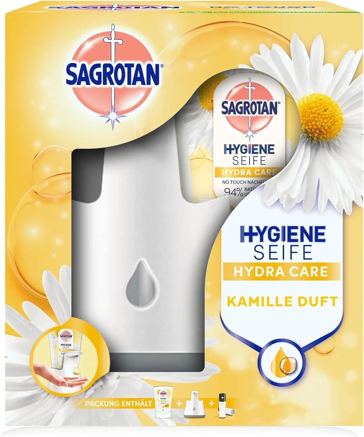 Sagrotan No-Touch Starter Set Seifenspender Lotusblüte Aloe Vera