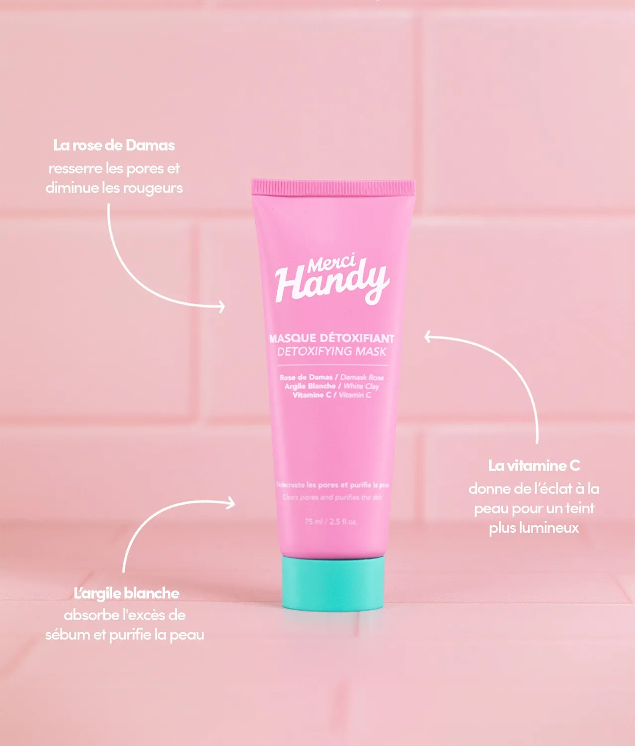 Merci Handy Skin Detox Heroes Gesichtsset 3-teilig Tonerde