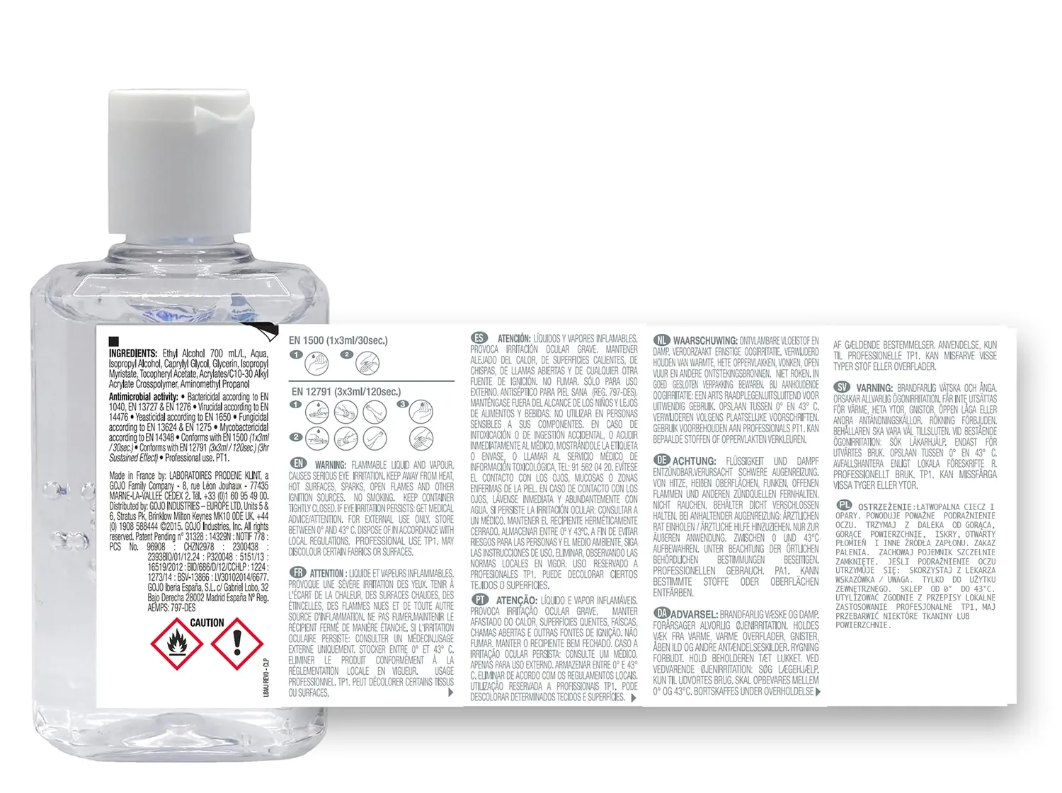 Purell Advanced Händedesinfektionsmittel 12x100 ml unparfümiert
