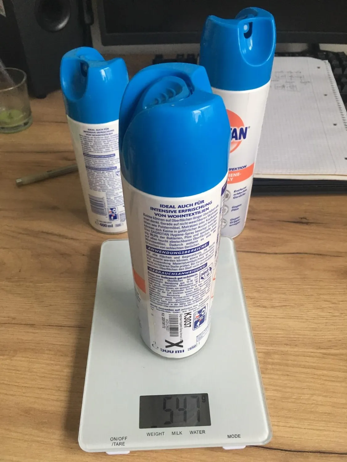 Sagrotan Hygiene Spray Desinfektionsspray 3x400ml frisch
