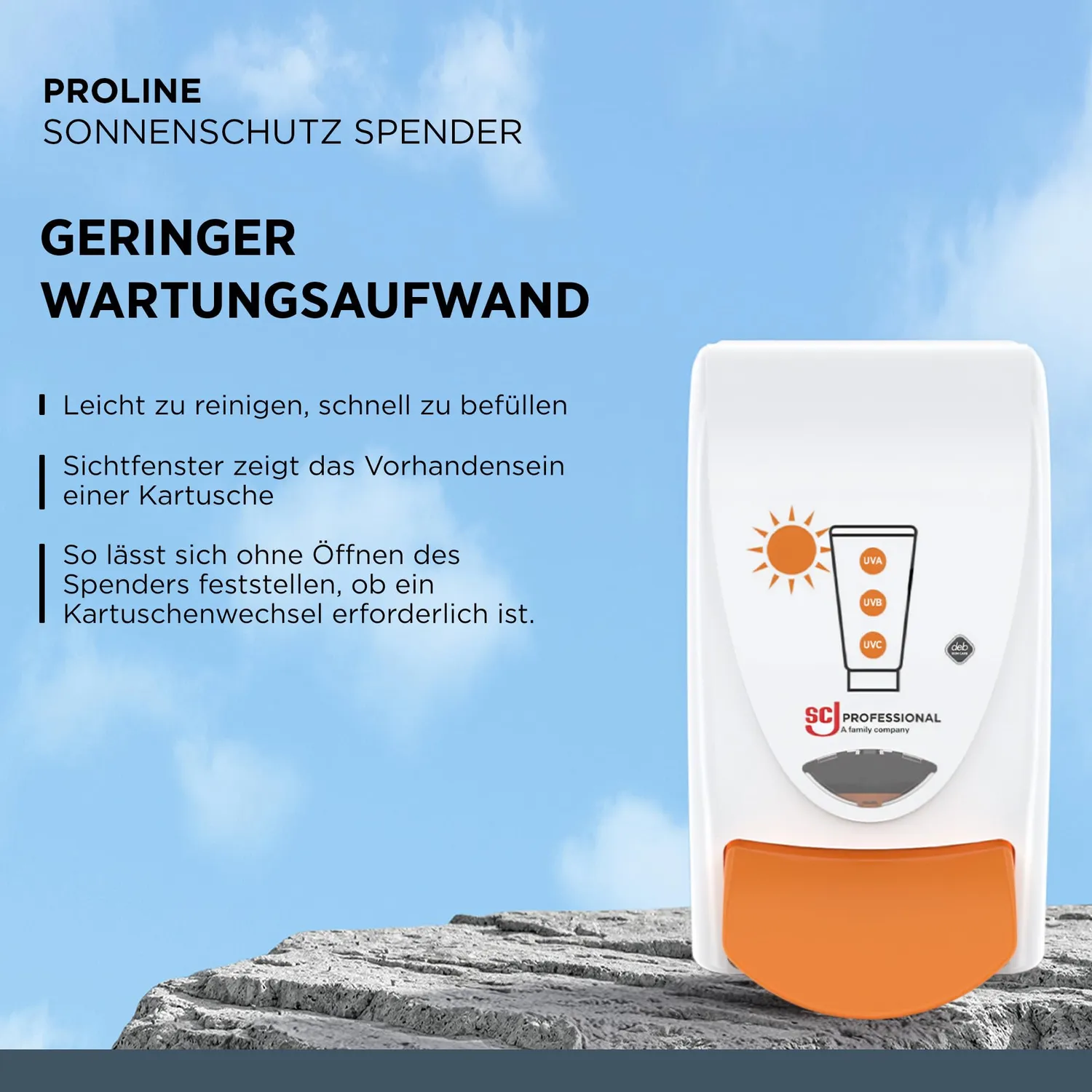 SC Johnson Sonnenschutz Spender 1 L Sonnencreme dosiert