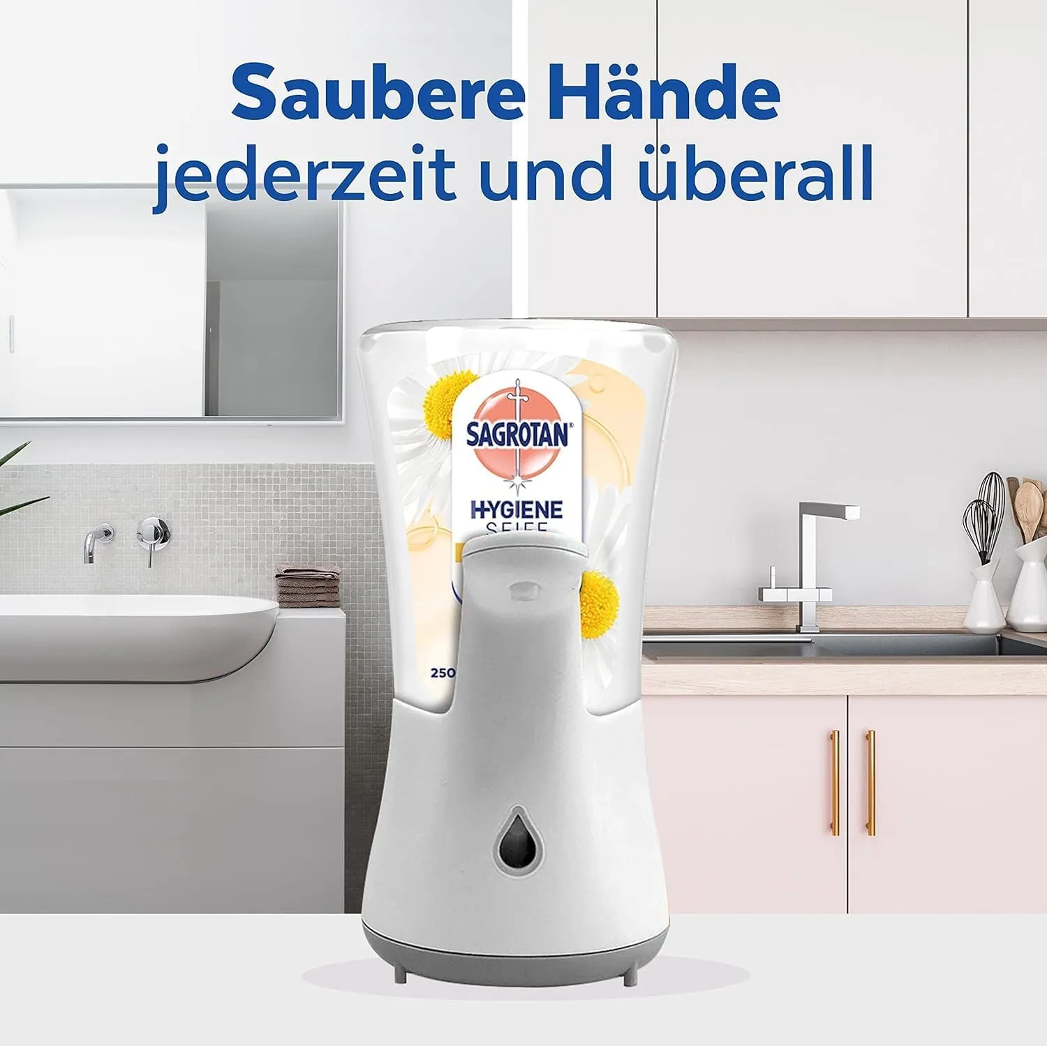 Sagrotan No-Touch Starter Set Seifenspender Lotusblüte Aloe Vera