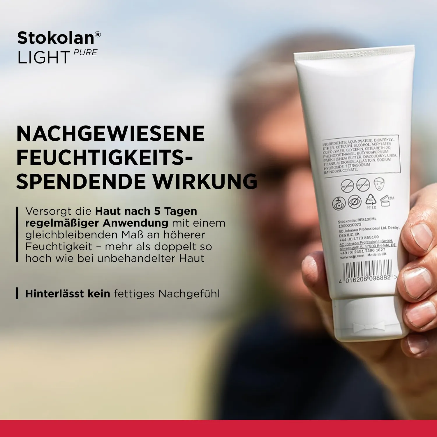Stokolan Light Pure Hautcreme 100 ml parfümfrei