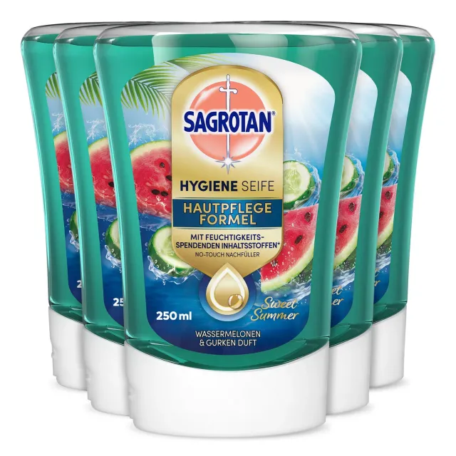 Sagrotan No-Touch Nachfüller 5x250ml Summer Seife