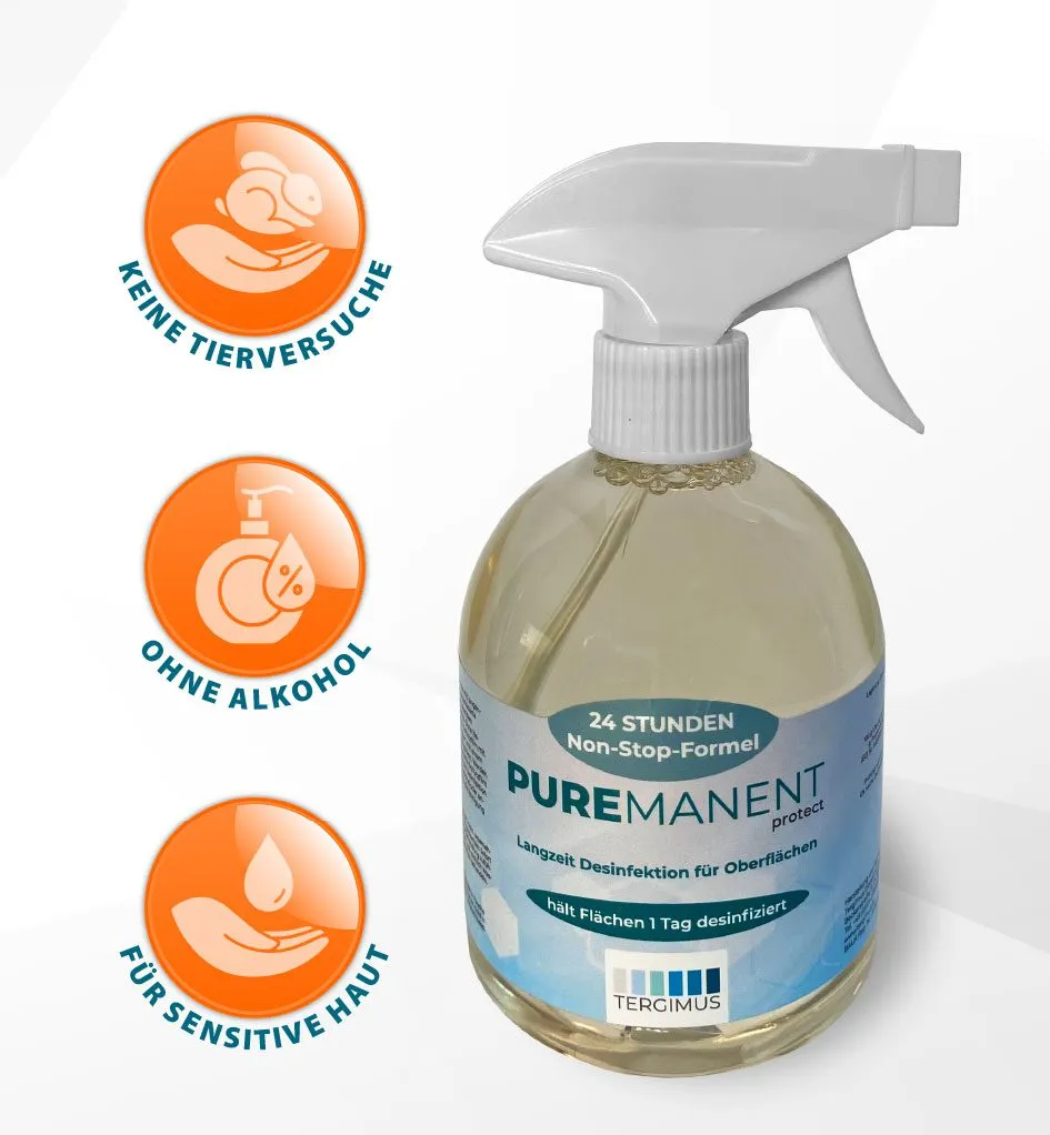 Puremanent Protect Flächendesinfektionsspray 500ml alkoholfrei
