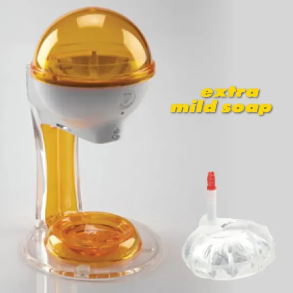 Germstar G2 12oz Starterset Seifenspender Weiß/Orange milde Seife
