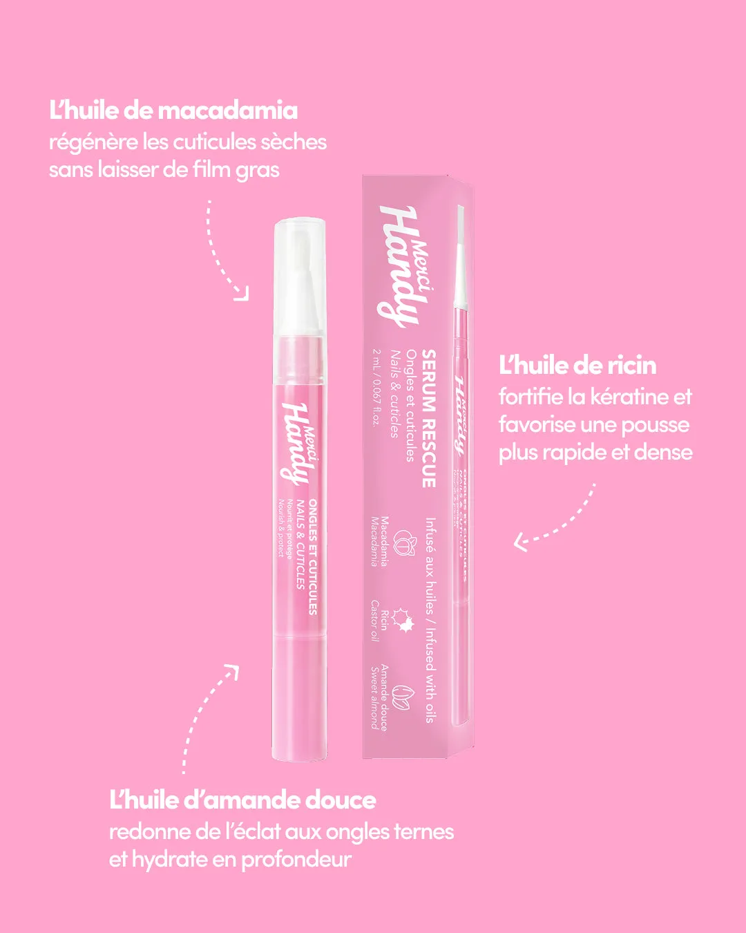 Merci Handy Nagelserum Stift Rizinus Makadamia