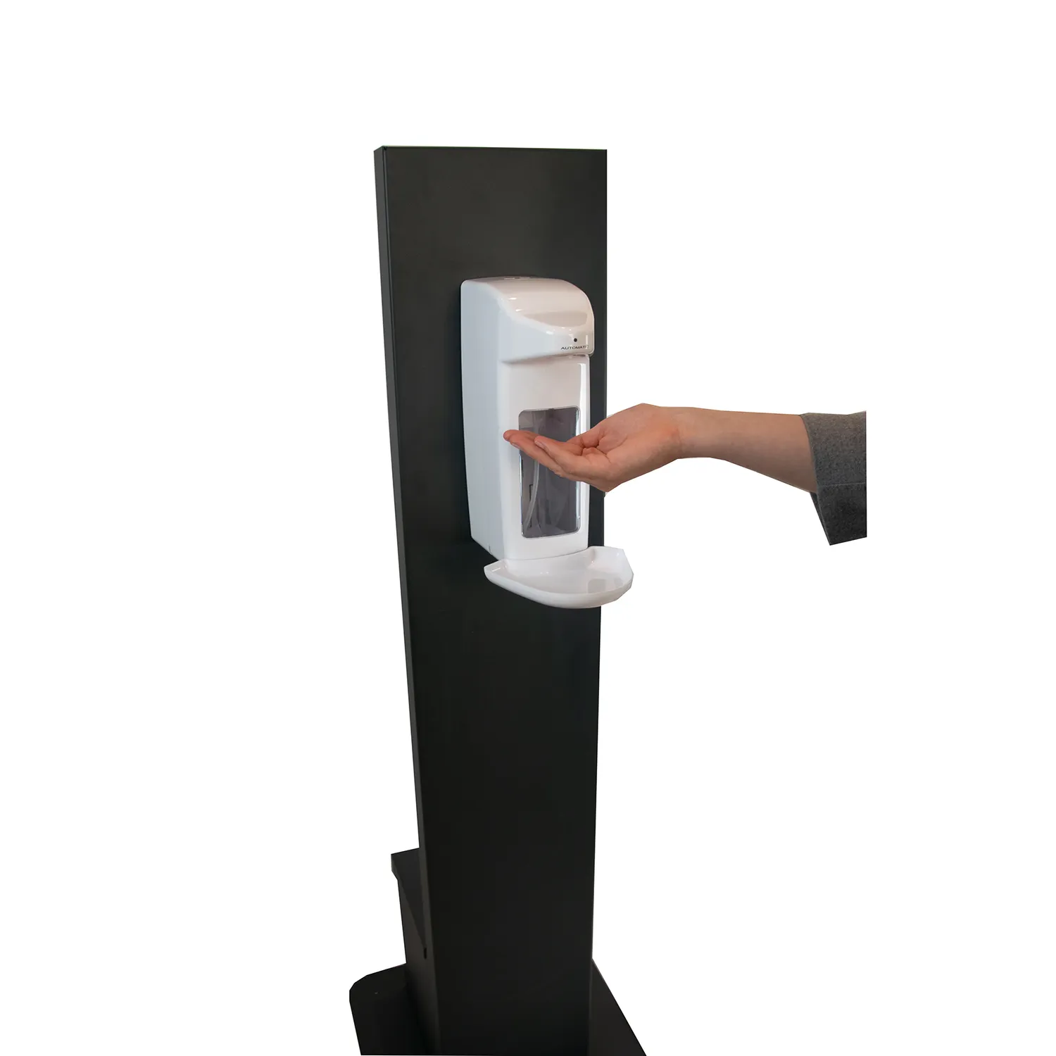 Euraneg SD110-d Standsäule Stahl schwarz Desinfektionssäule