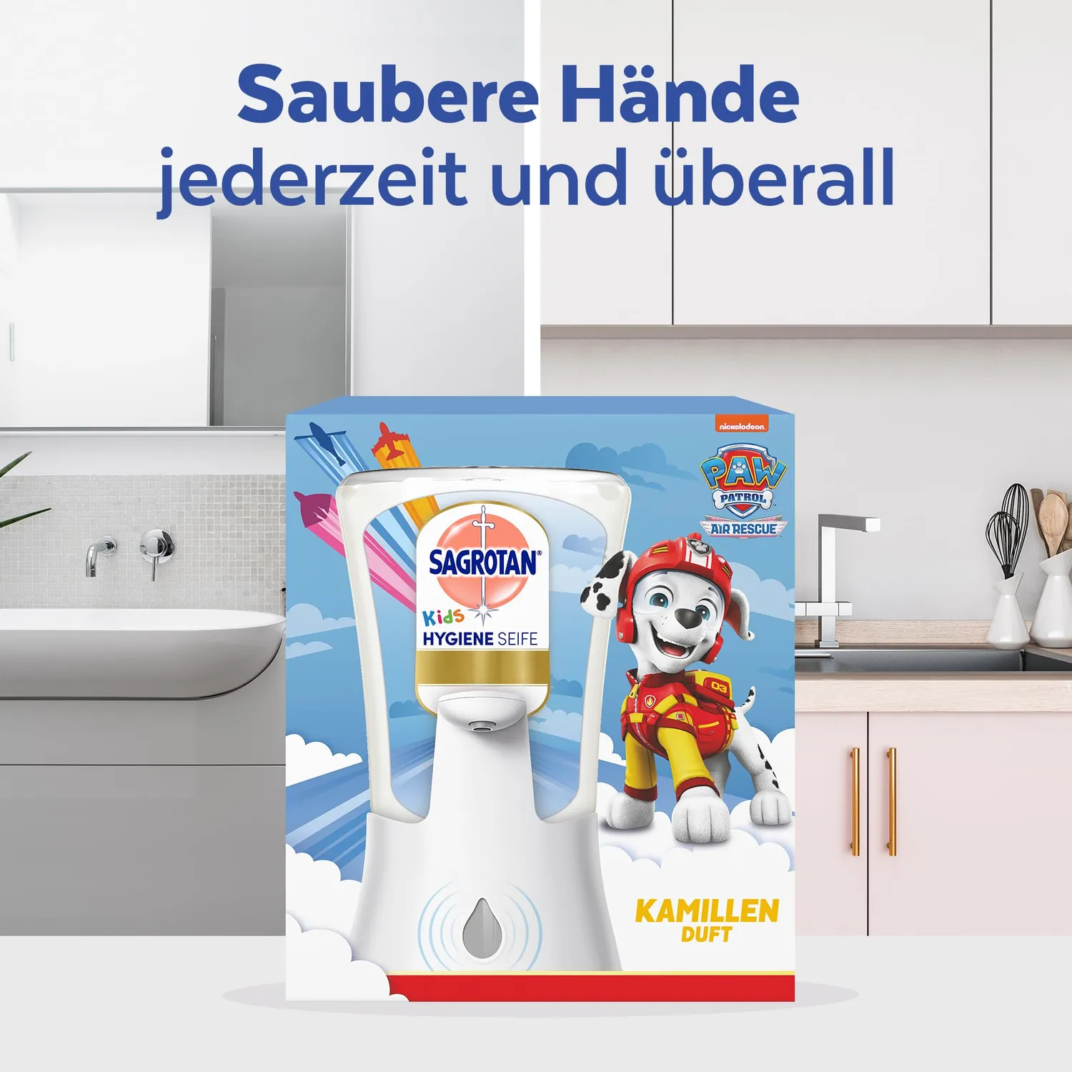 Sagrotan No-Touch Kids Seifenspender Starter-Set Kamille 250ml