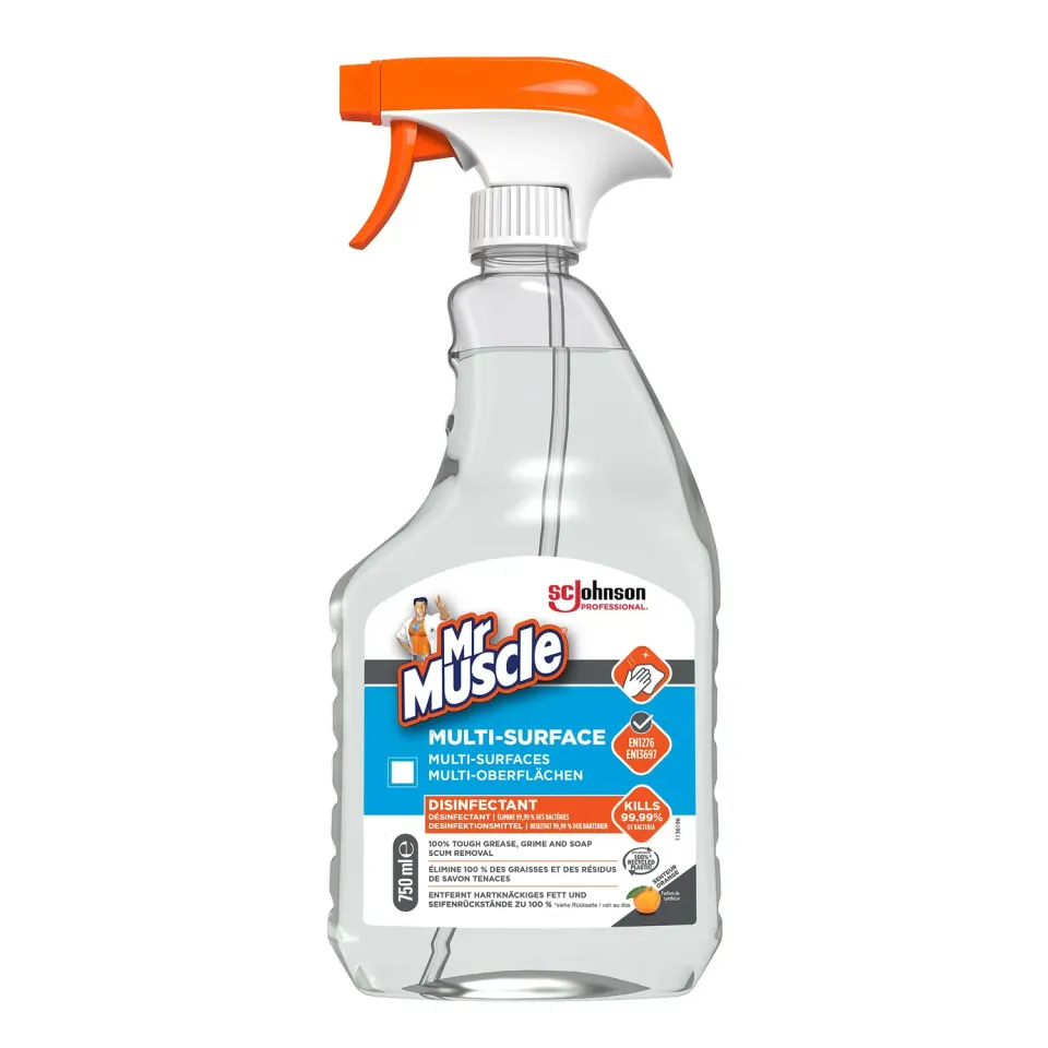 SC Johnson Professional Mr Muscle Multi-Oberflächen Desinfektionsspray 750 ml Zitrus