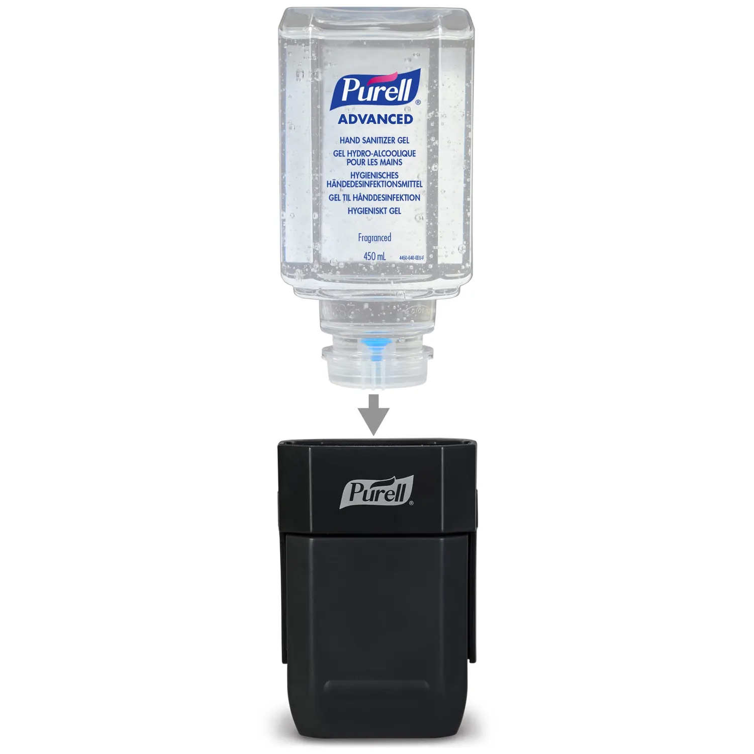 Purell ES1 Handdesinfektionsspender Starter-Kit 450 ml Schwarz