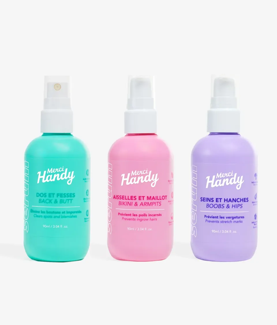 Merci Handy Trio Sérums Corps Körperserum 3er Set Dehnungsstreifen
