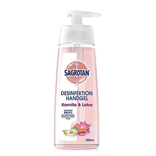 Sagrotan Hand-Desinfektionsgel Kamille Lotus Gel 200 ml Spender