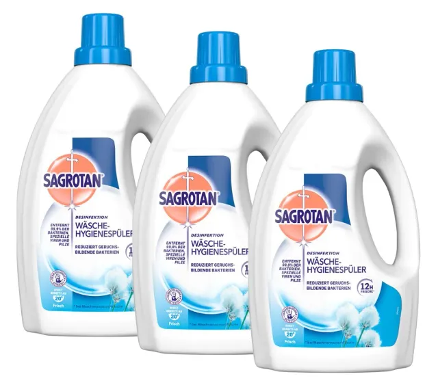 Sagrotan Wäsche-Hygienespüler 3x1,5l für 20 Grad Wäsche