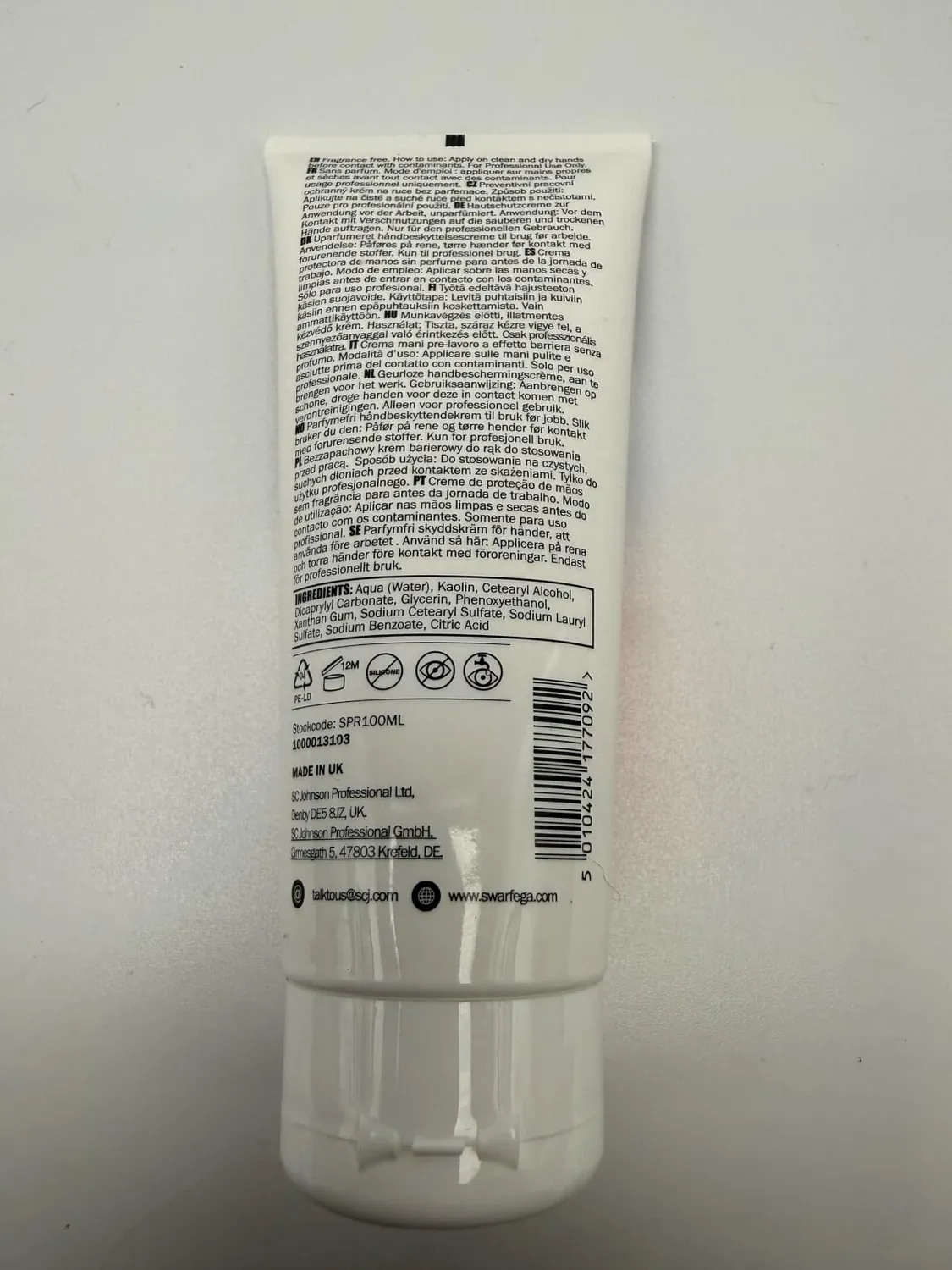 Swarfega Protect Handschutzcreme 100 ml parfümfrei