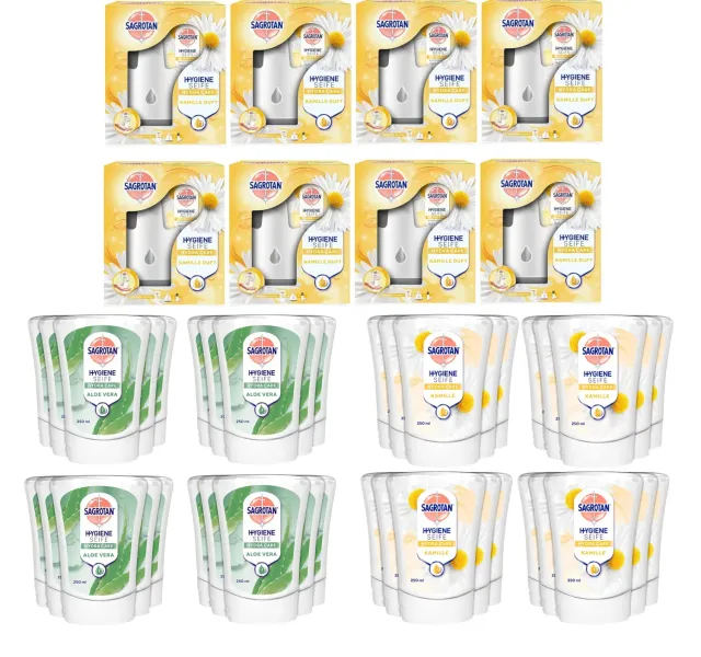 Sagrotan No-Touch Starter Set Seifenspender Lotusblüte Aloe Vera