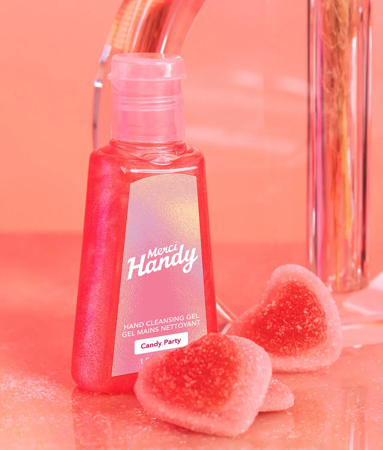 Merci Handy Glitter Handgel 3er-Set mit Tasche