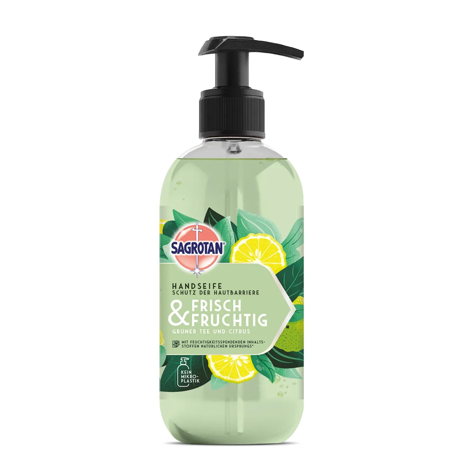 Sagrotan Frisch und Fruchtig Handseife 5x300ml Milchsäure