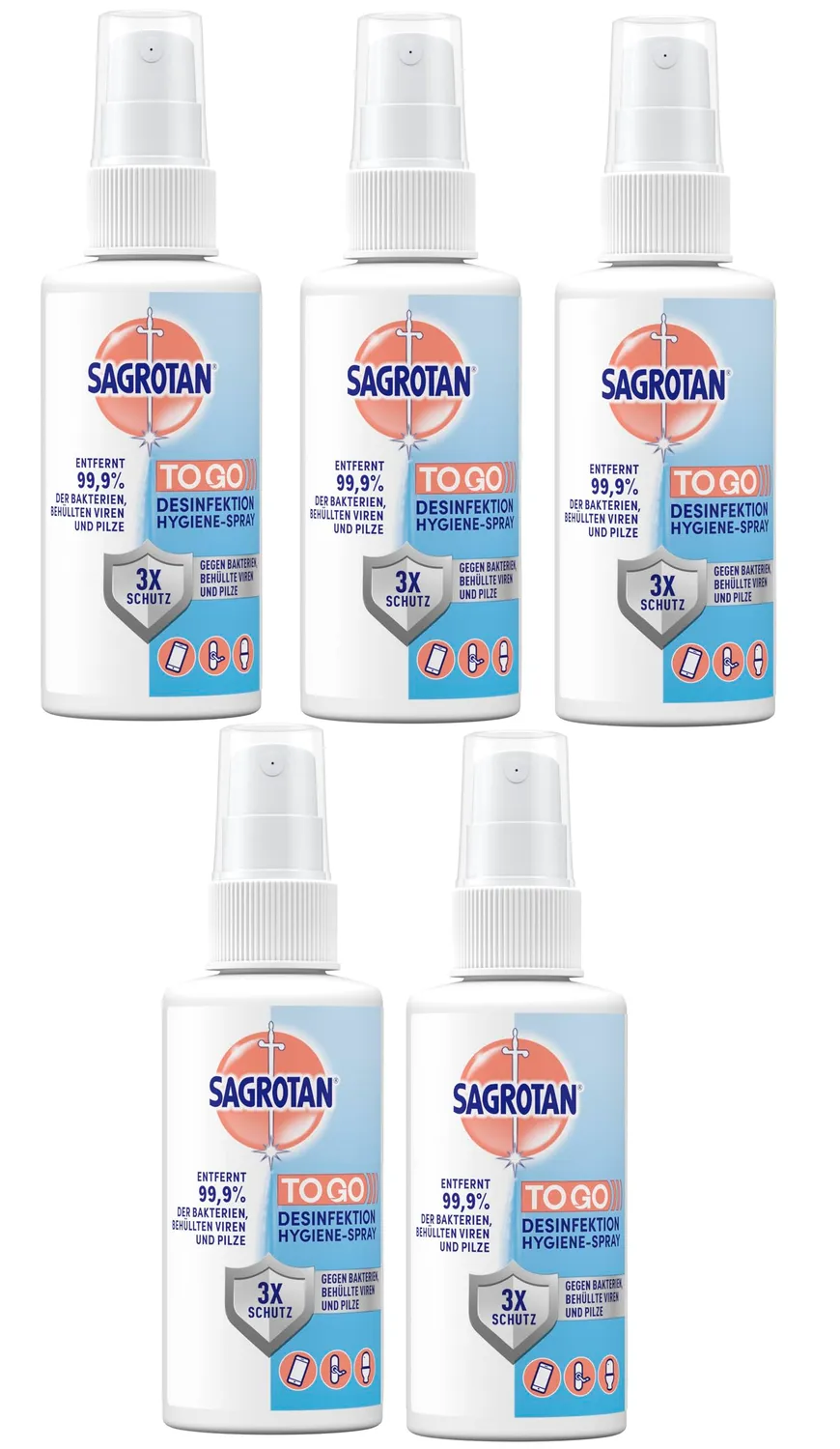 Sagrotan Hygiene Pumpspray Mini 100ml für unterwegs