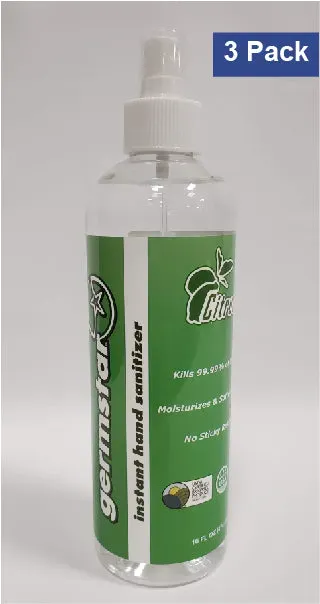 Germstar Citrus Sprühflaschen 16oz 3er Pack 70% Ethanol