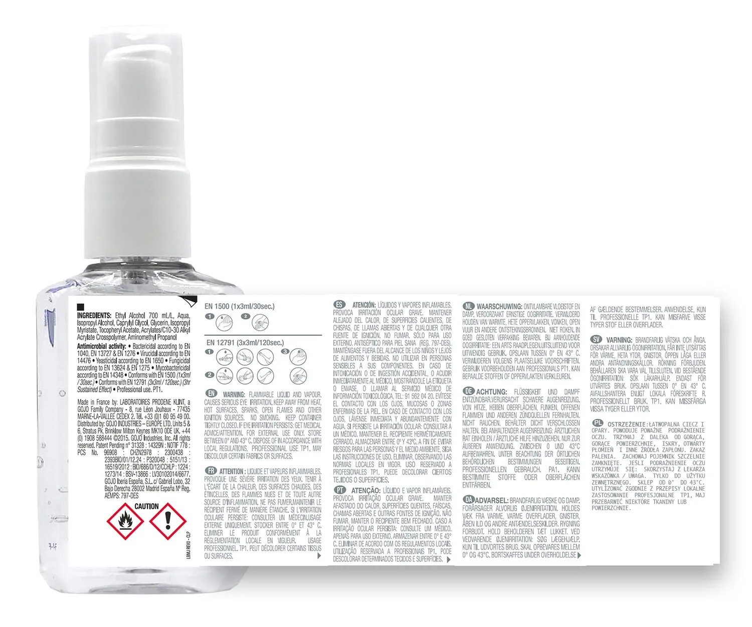 Purell Advanced Händedesinfektion 6x60ml mit Clip