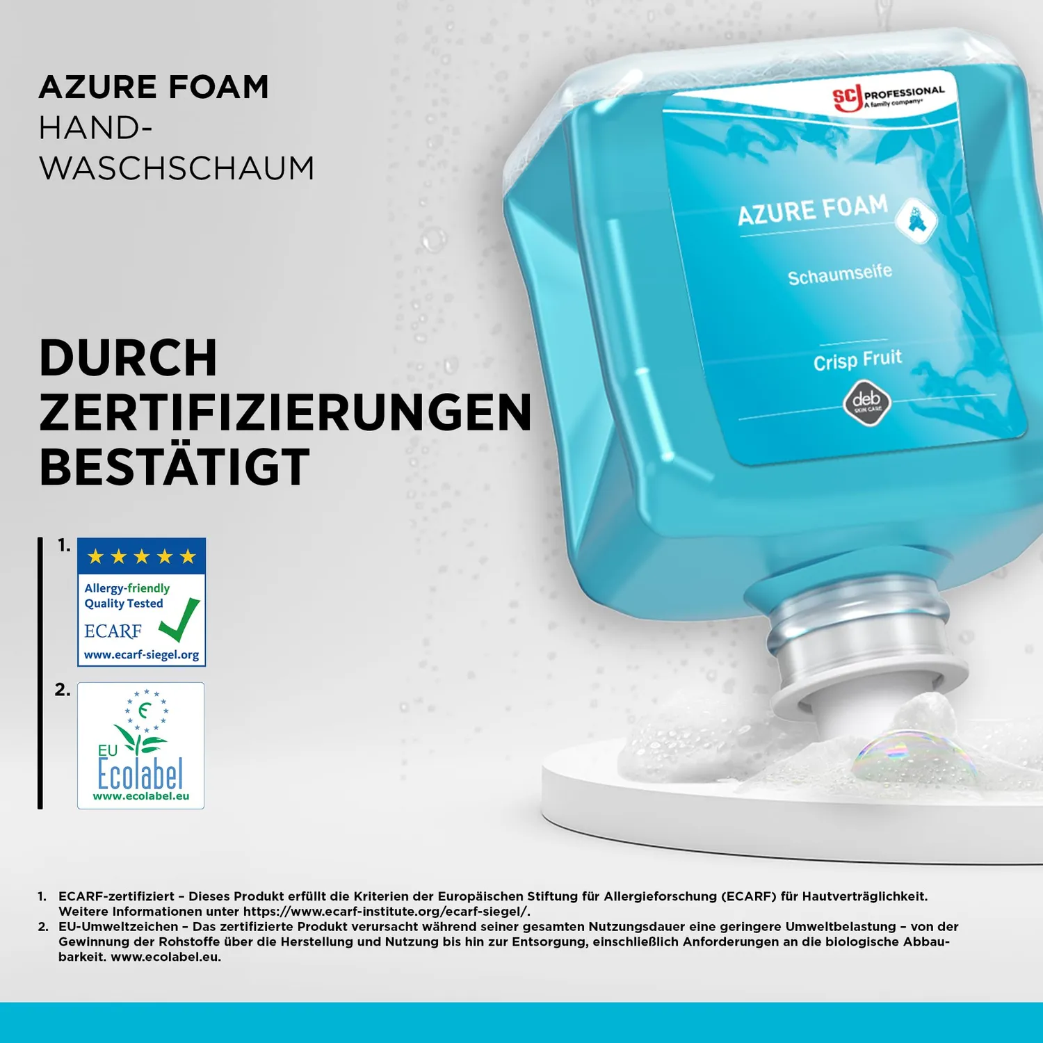 SC Johnson Refresh Azure Foam Starter-Set 1L Schaumseife