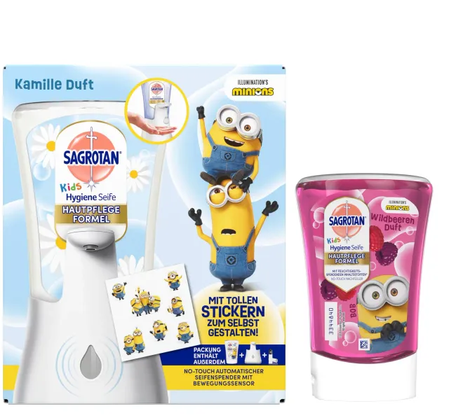 Sagrotan No-Touch Kids Seifenspender Set 250 ml Wildbeere