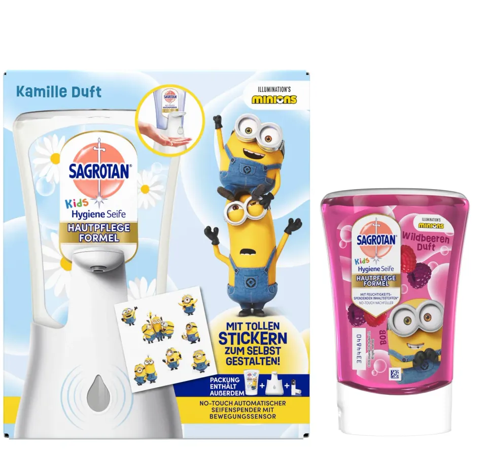 Sagrotan No-Touch Kids Seifenspender Set 250 ml Wildbeere