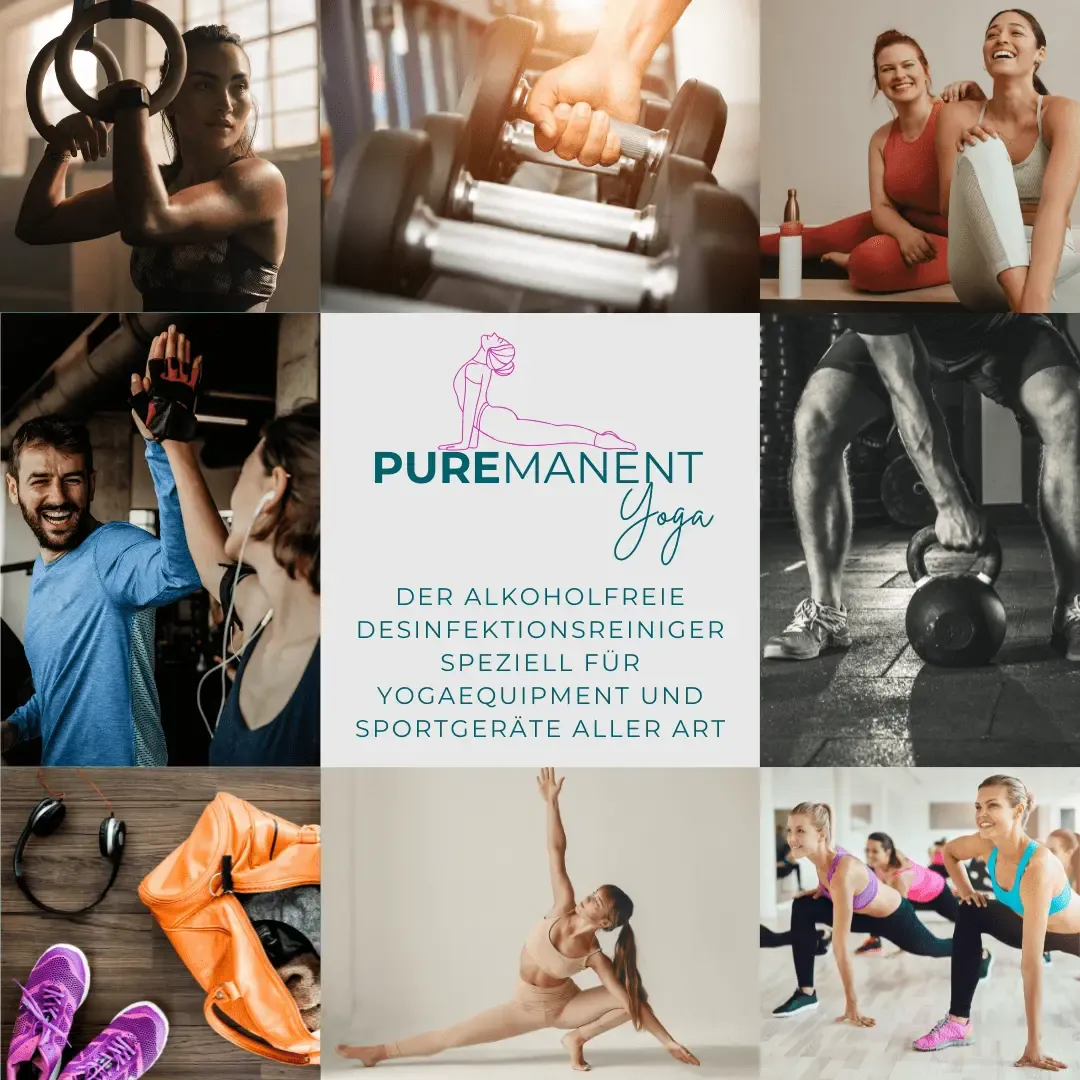 Puremanent Yoga Yogamatten-Reiniger Spray 100ml für unterwegs alkoholfrei