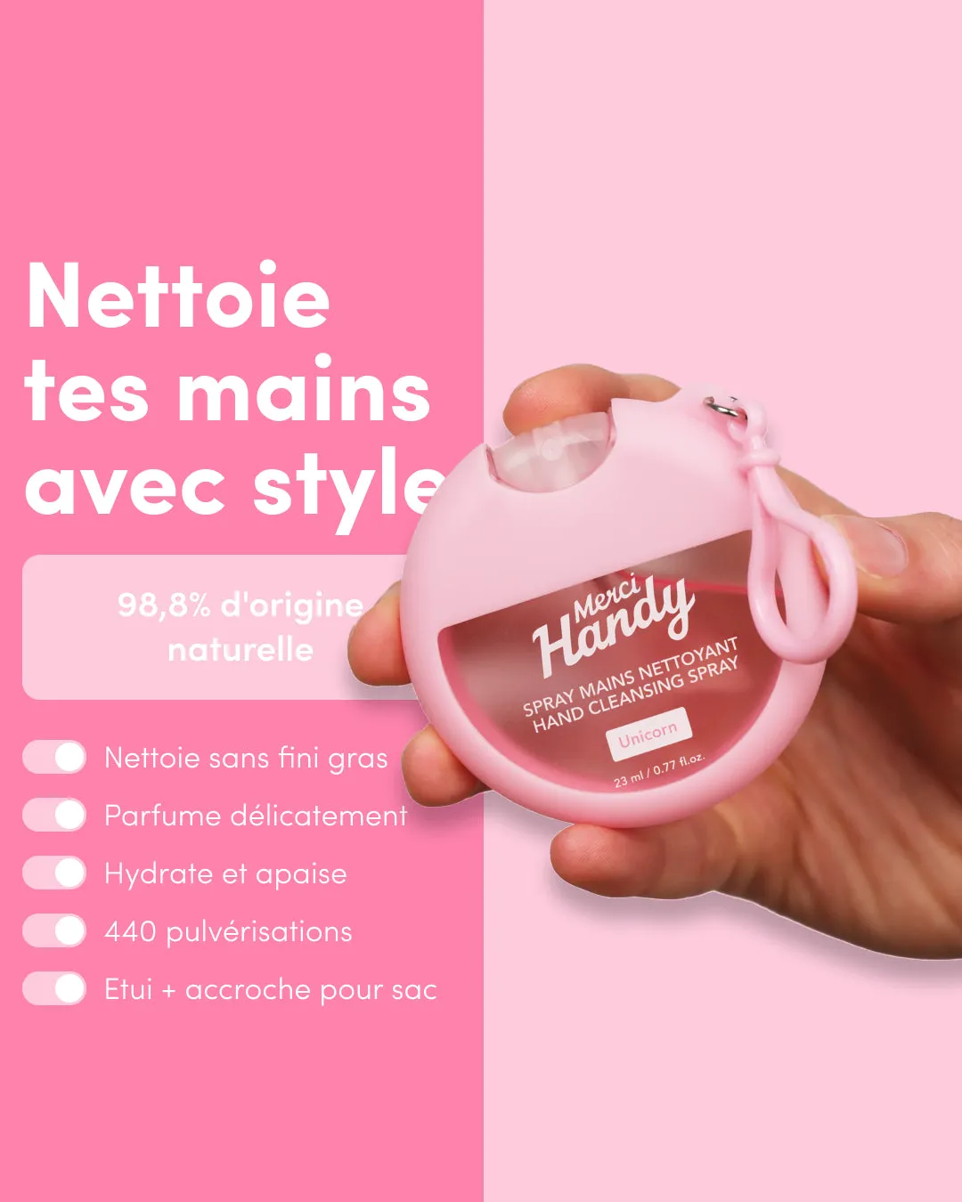 Merci Handy Handreinigungsspray 5er Set 23ml sortiert