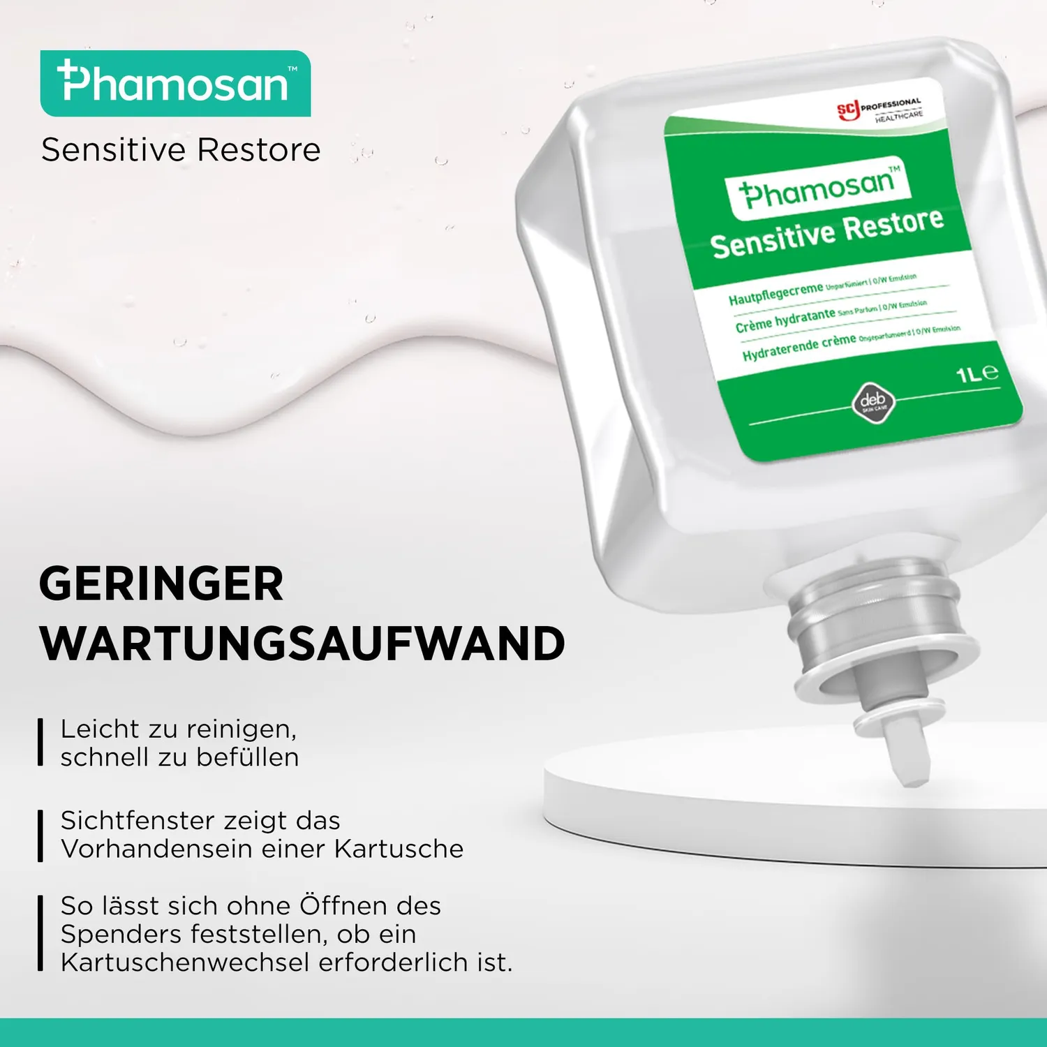 SC Johnson Professional Proline Seven Circles Handpflege Spender 1 L BioCote