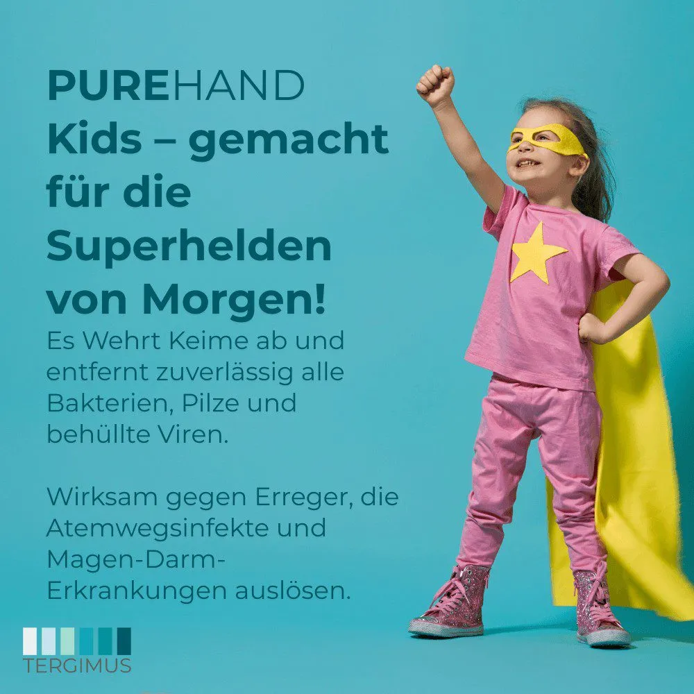 PUREHAND Kids Händedesinfektion alkoholfrei für Kinder