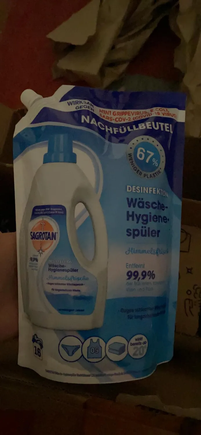 Sagrotan Himmelsfrische Wäsche-Hygienespüler Nachfüller 5x1,2L