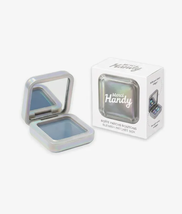 Merci Handy Patch Box leere Dose mit Spiegel für Patches