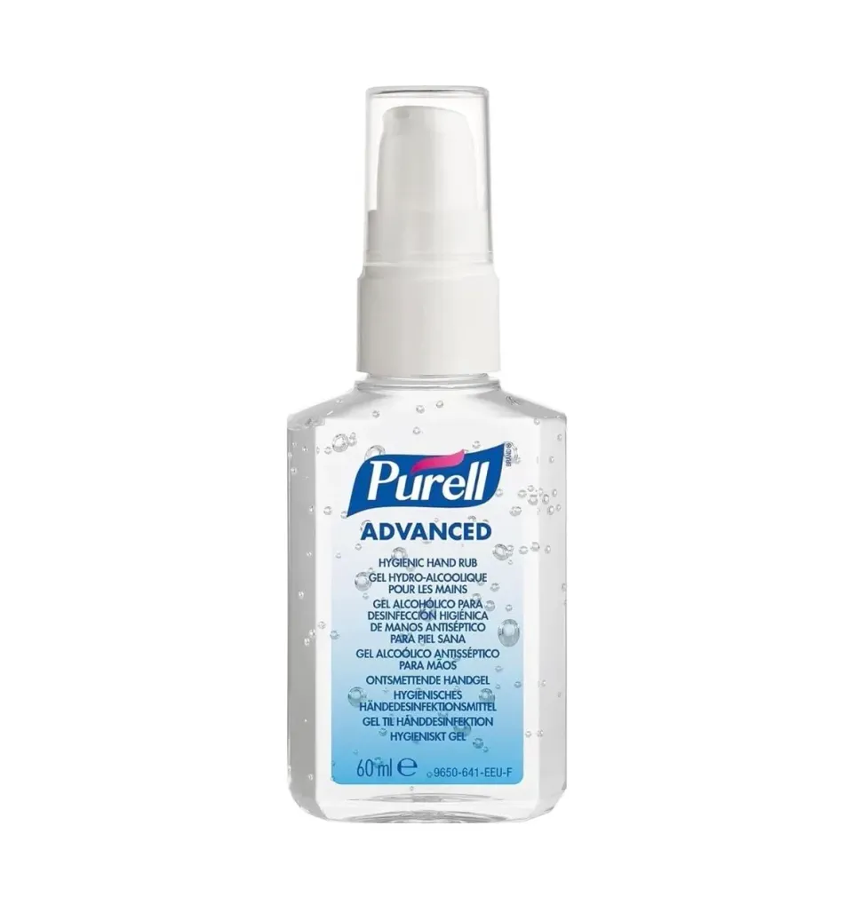 Purell Advanced Händedesinfektionsmittel 60ml Pumpflasche unparfümiert