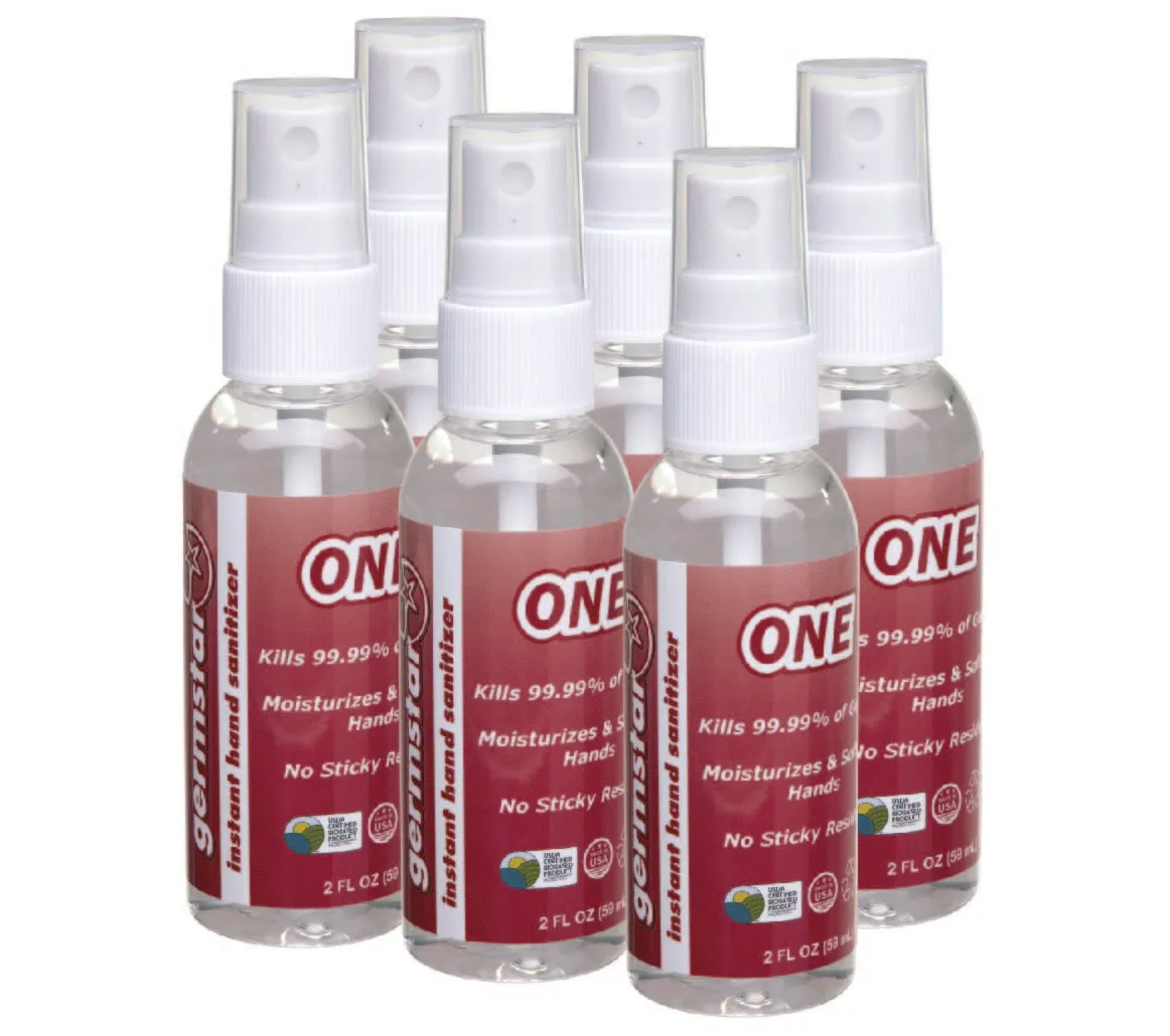 Germstar ONE Handdesinfektionsspray 6x59ml Spearmint 70% Alkohol