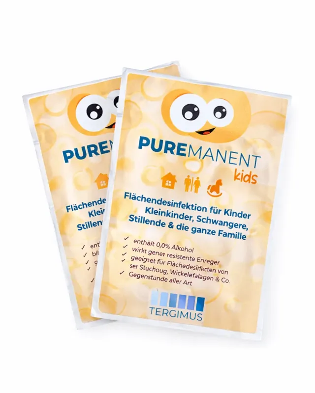 Puremanent Kids Desinfektionstücher alkoholfrei für Kinder