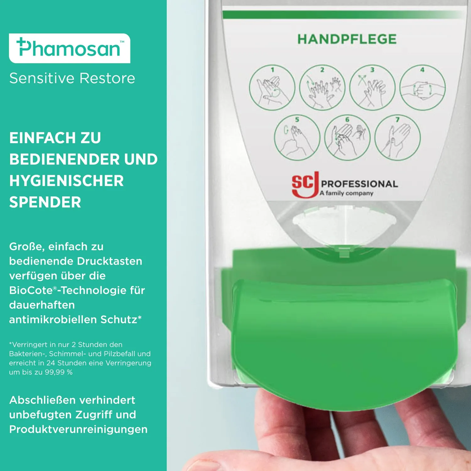 SC Johnson Professional Proline Seven Circles Handpflege Spender 1 L BioCote