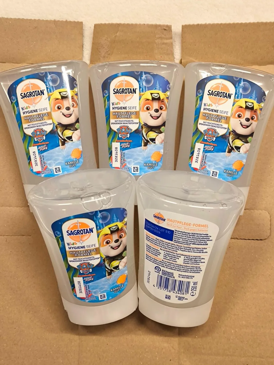 Sagrotan No-Touch Kids Nachfüller Kamille 5x250ml Schaum-Seife