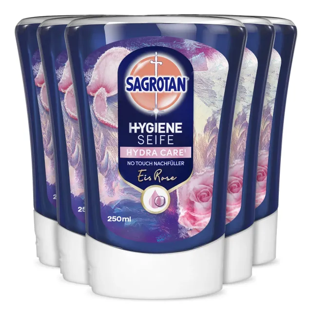 Sagrotan No-Touch Nachfüller 5x250ml Eis Rose Seife