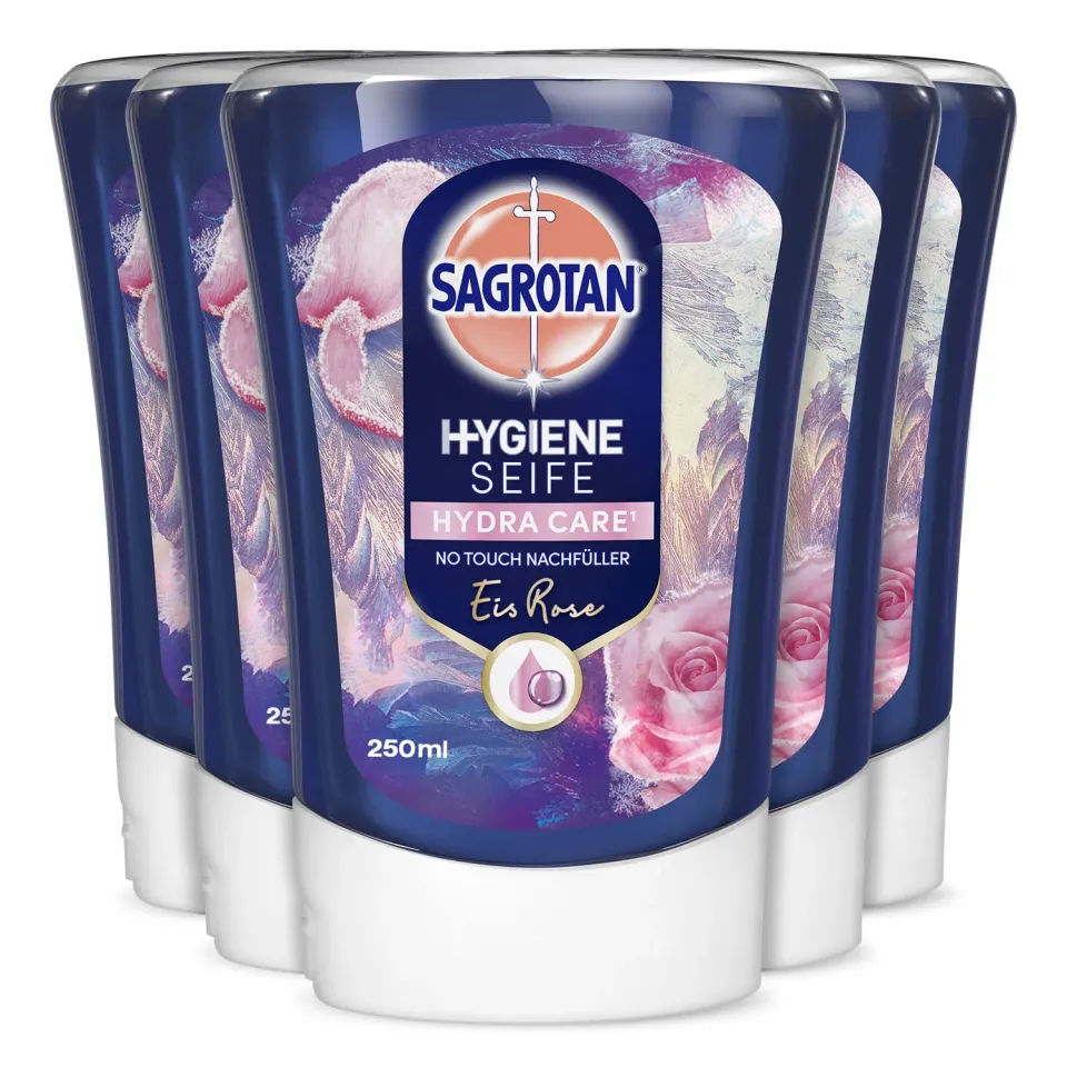 Sagrotan No-Touch Nachfüller 5x250ml Eis Rose Seife