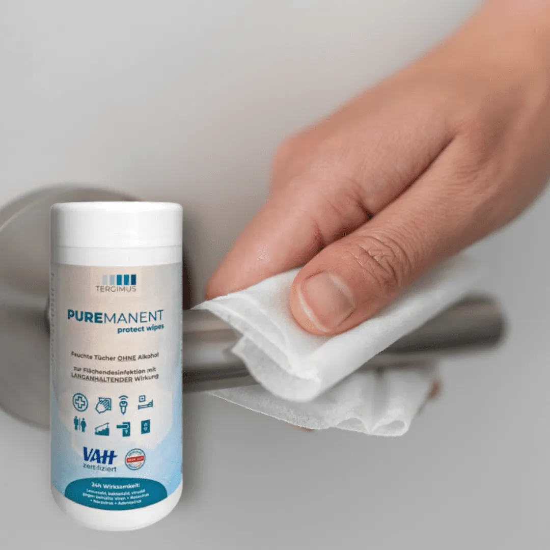 Puremanent Protect Desinfektionstücher Spenderdose fusselfrei