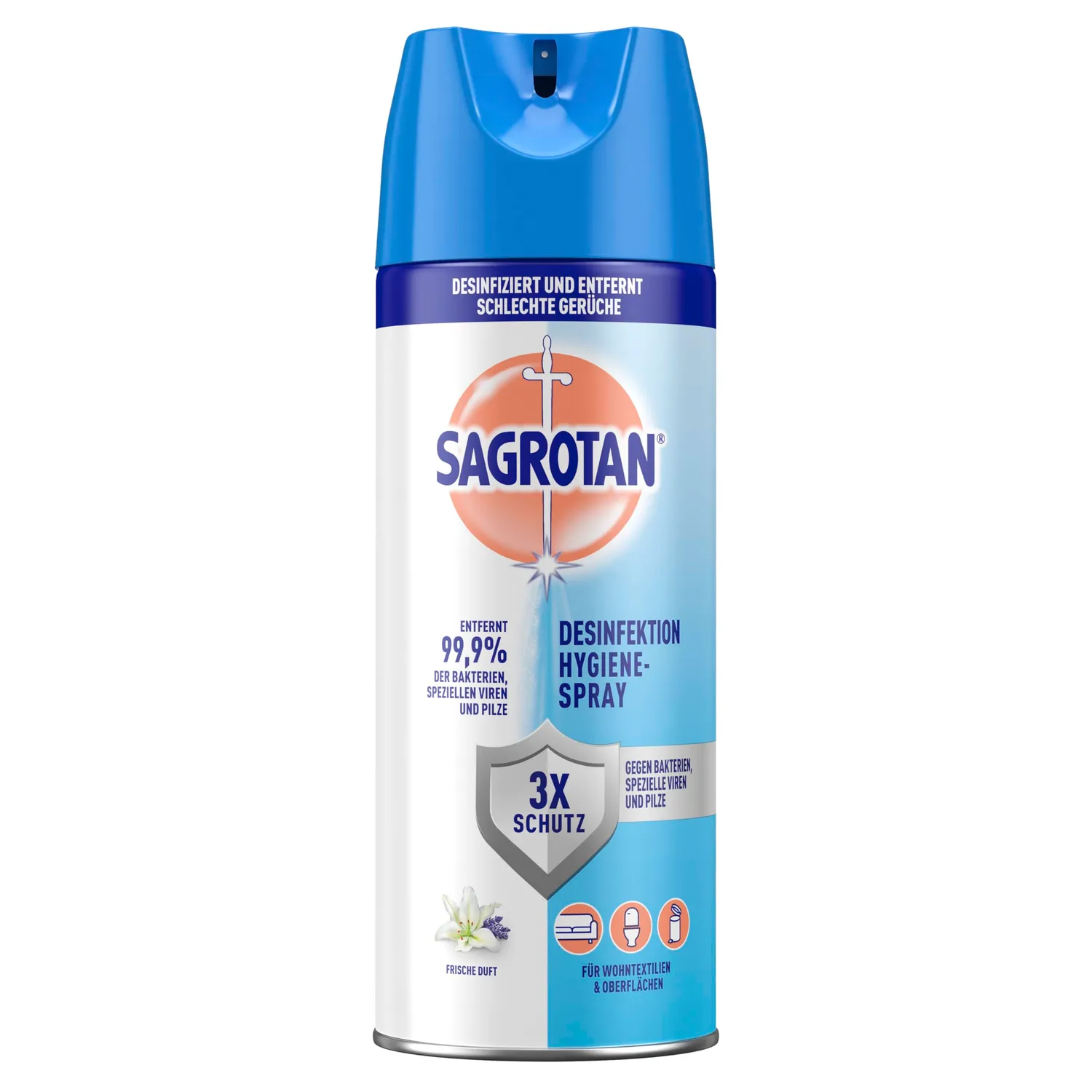Sagrotan Hygiene Spray Desinfektionsspray 3x400ml frisch