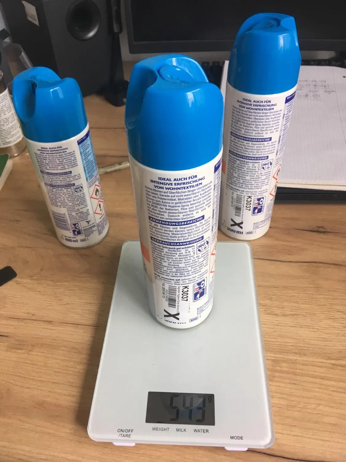 Sagrotan Hygiene Spray Desinfektionsspray 3x400ml frisch