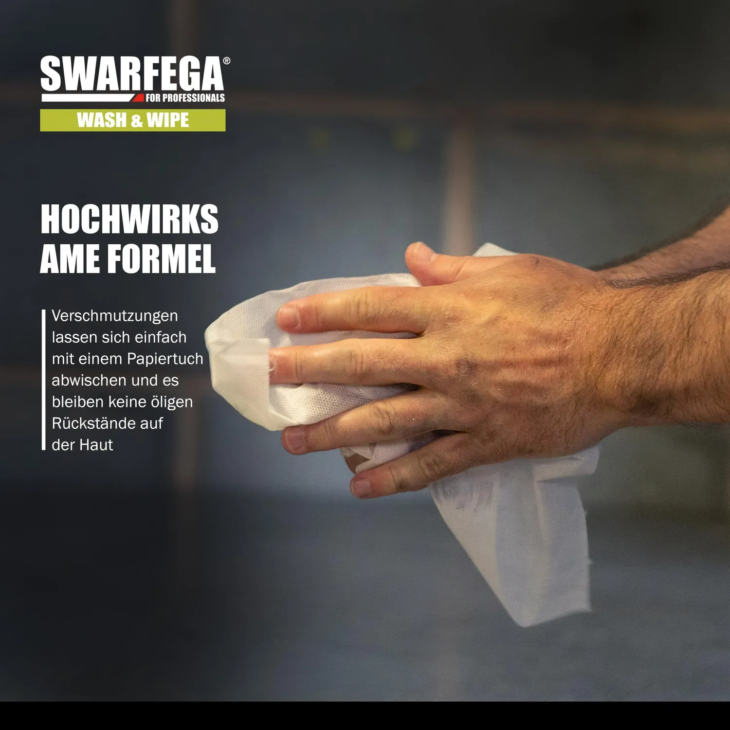 SC Johnson Swarfega Wash & Wipe Handreiniger 225 ml Limette