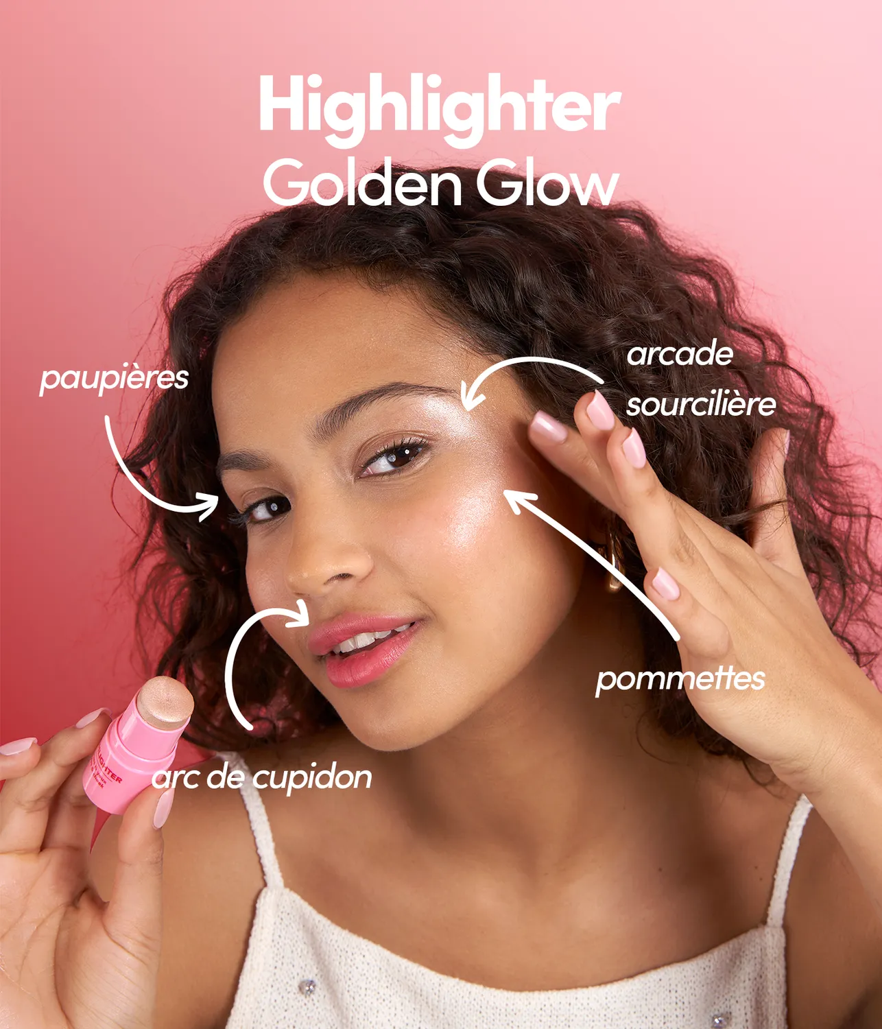 Merci Handy Let's Glow Heroes Make-up Set Blush Highlighter