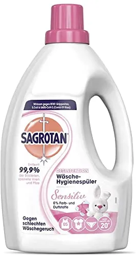 Sagrotan Wäsche-Hygienespüler Sensitiv 8x1,5l ohne Duftstoffe