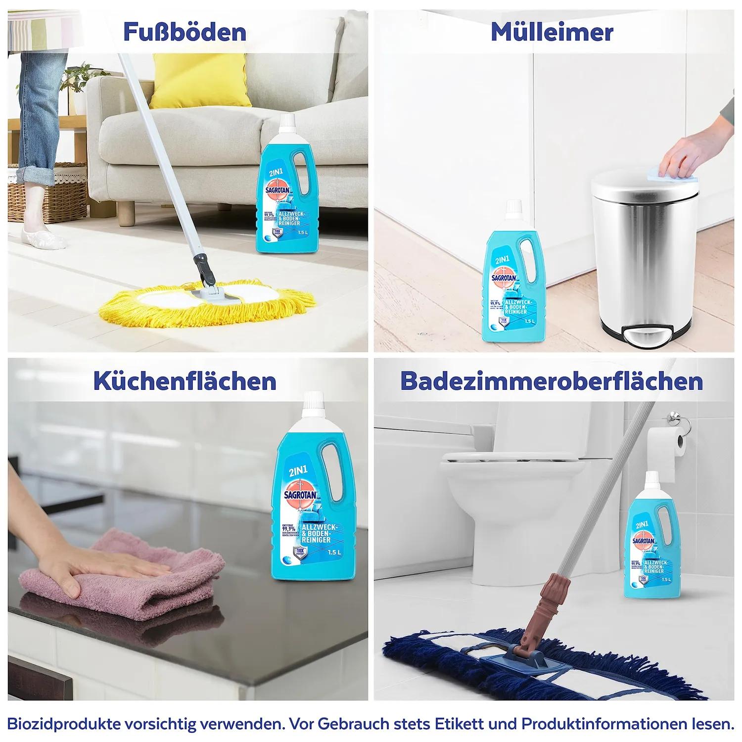 Sagrotan Frischetraum Allzweckreiniger 5x1,5l Desinfektion