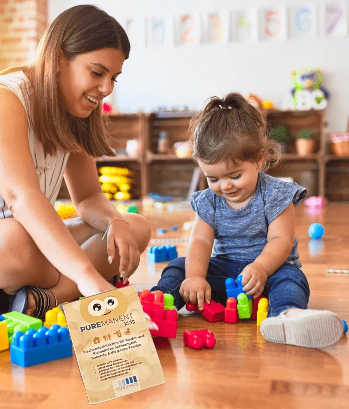 Puremanent Kids Desinfektionstücher alkoholfrei für Kinder